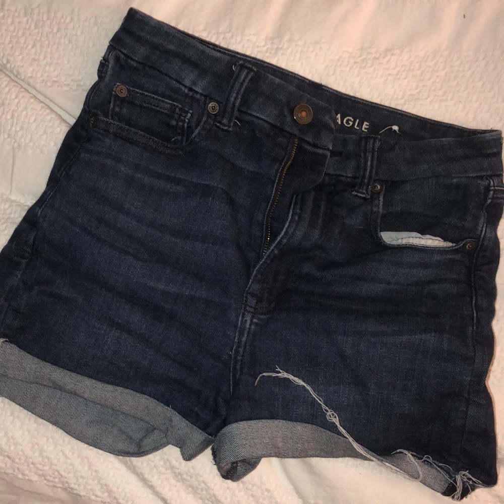 Super stretch High Rise short shorts AEO